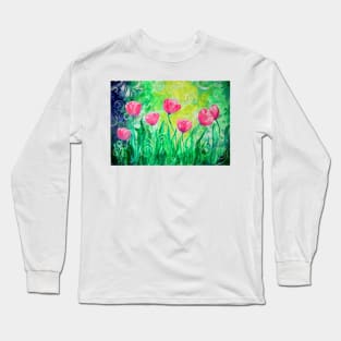 Dancing Tulips by Jan Marvin Long Sleeve T-Shirt